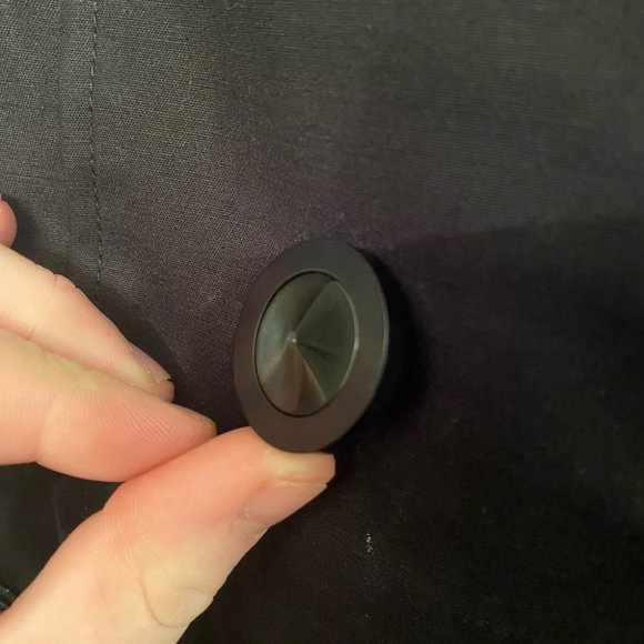 SOLD Mackage Trench Coat with Leather Trim - Picture 8 of 16